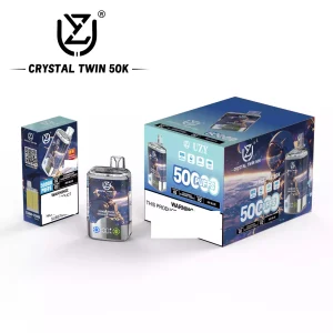 UZY CRYSTAL TWIN 50000 Puffs Double Taste Bulk Buy 50K Rechargeable Disposable Vapes Wholesale
