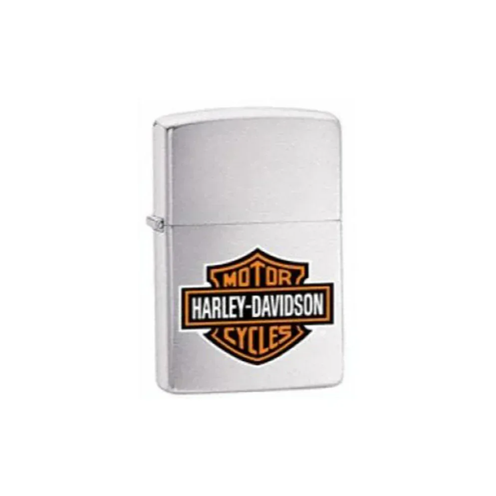 Zippo Lighter - High Polish Chrome Harley Davidson Logo