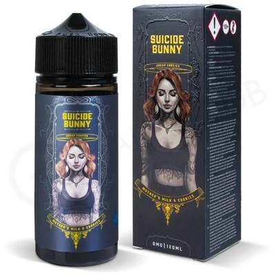 Mothers Milk & Cookies Shortfill E-Liquid by Suicide Bunny 100ml