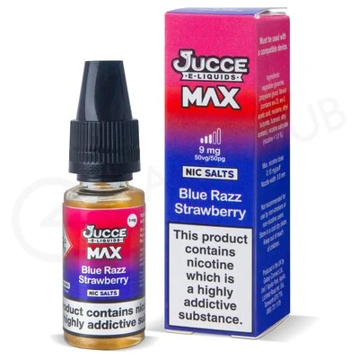 Blue Razz Strawberry Nic Salt E-Liquid by Jucce Max