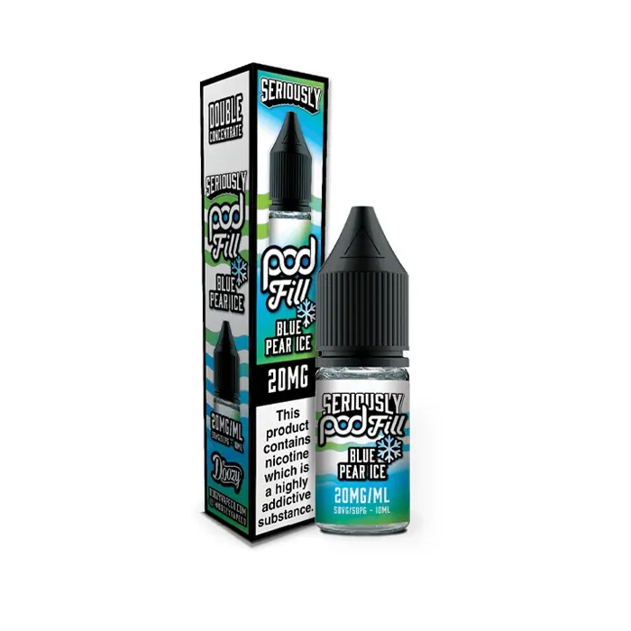 Blue Pear Ice Nic Salt E-Liquid by Seriously Pod Fill