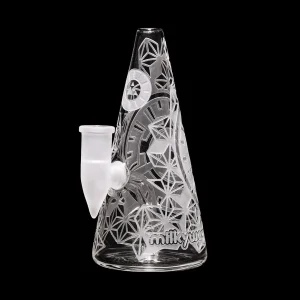 Milkyway Glass 6" Hypnotic Pyramid Bubbler Bong