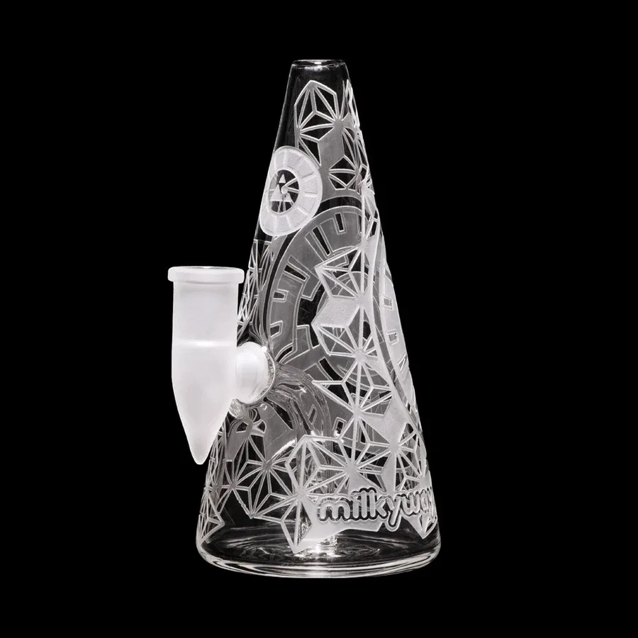 Milkyway Glass 6" Hypnotic Pyramid Bubbler Bong