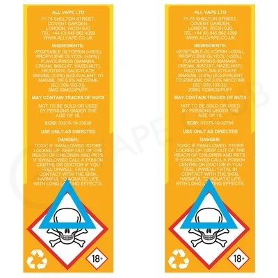 Banana Haze Nic Salt E-Liquid by Large Juice - Image 2