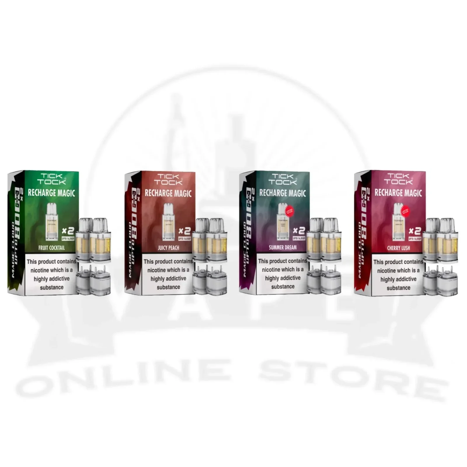 Tick Tock Magic 8000 Pods | Buy 1 Get 1 Free ( 2 Pack )