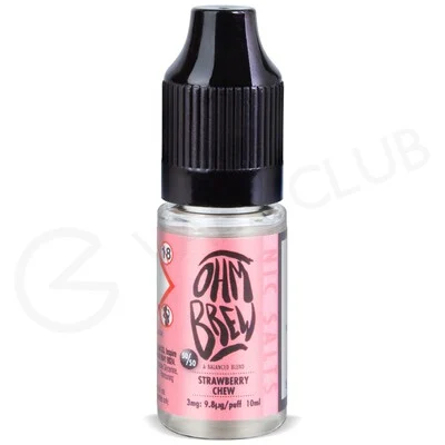 Strawberry Chew E-liquid by Ohm Brew 50/50 Nic Salts