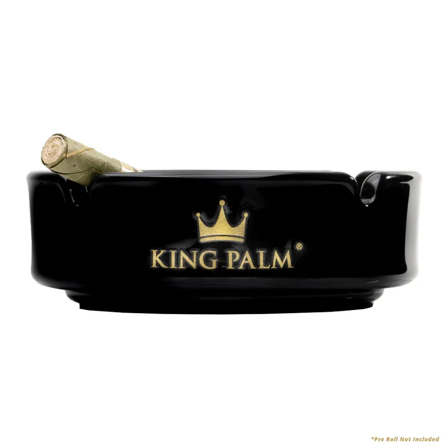 King Palm - Black and Gold Ashtray - Image 2