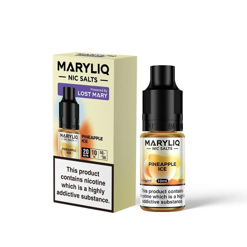 Lost Mary Maryliq - Pineapple Ice 10ml Nic Salt - Image 2