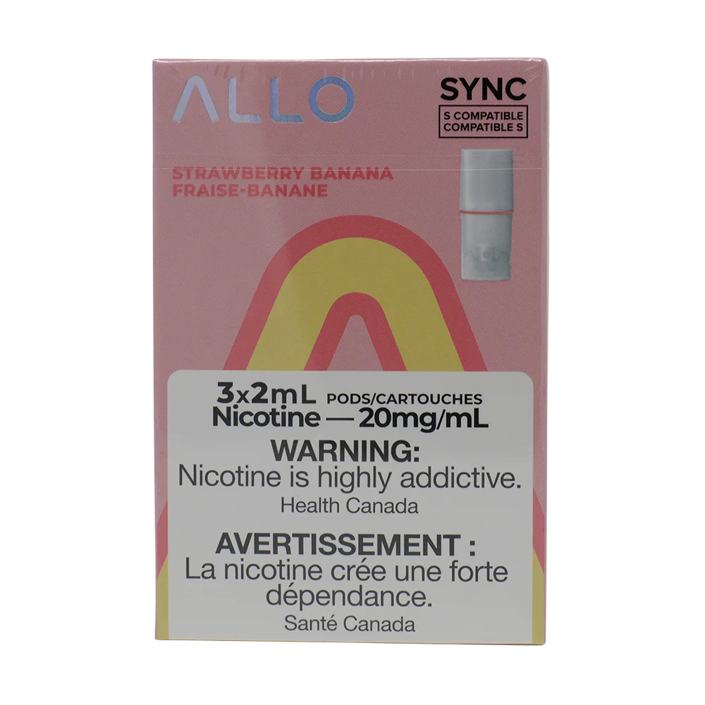 Allo Sync Pod Strawberry Banana 20mg 3/Pk