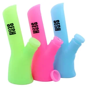 Sesh Angled Silicone 9" Glow In The Dark Bong