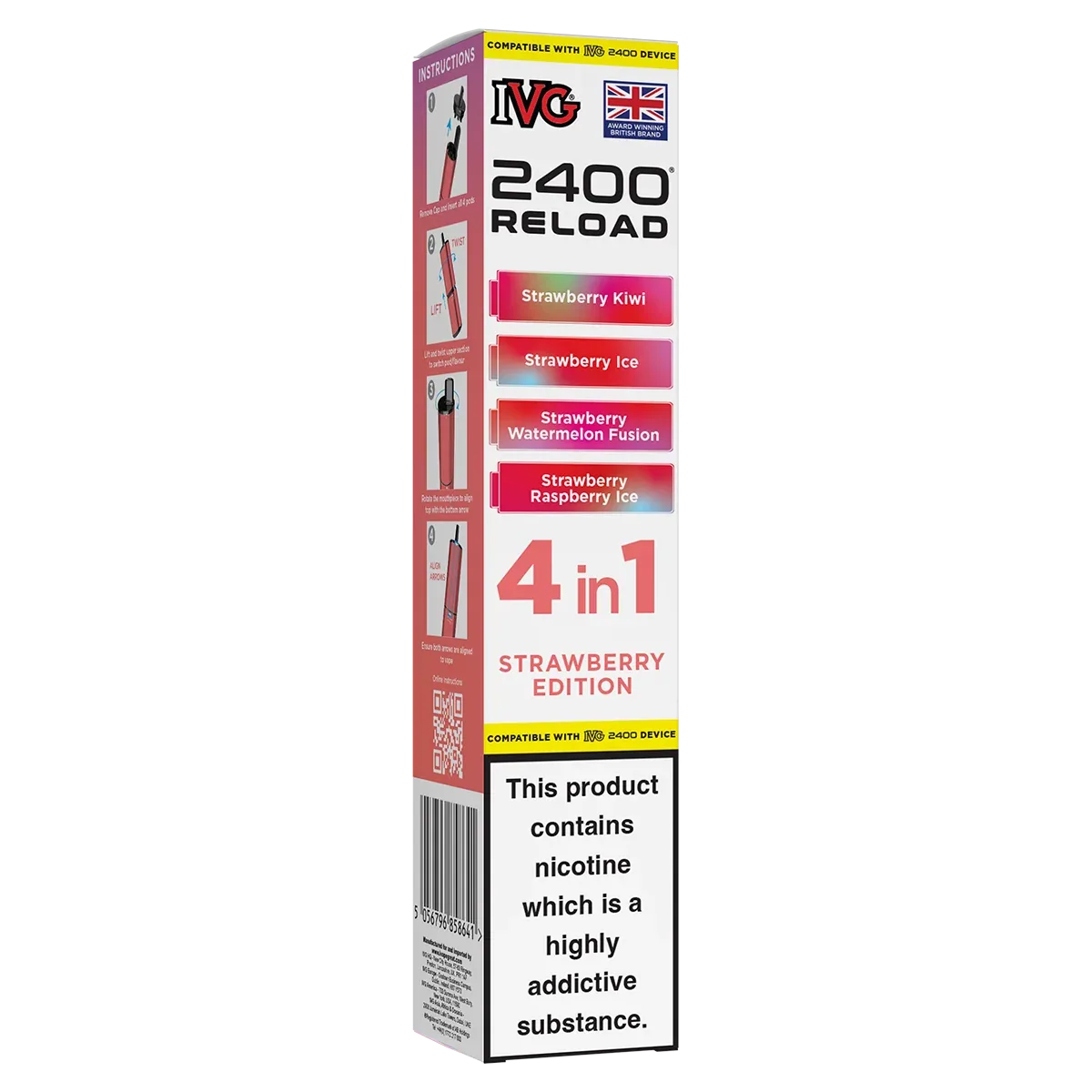 Strawberry Edition IVG 2400 Refill Pods