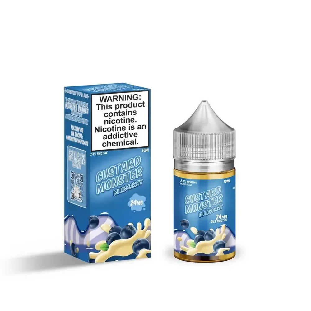 Custard Monster 30mL Blueberry Custard Salt - Image 2