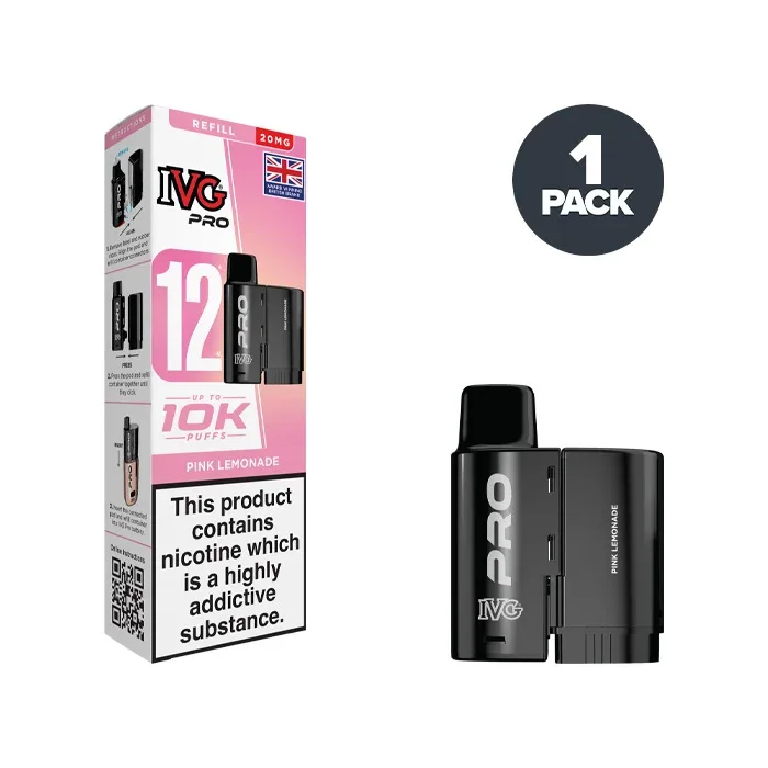 Pink Lemonade IVG Pro 12 Refill Pack