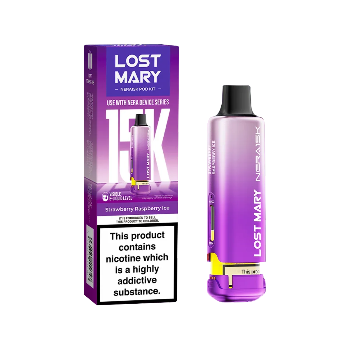 Strawberry Raspberry Ice Lost Mary NERA15K Refill Pack