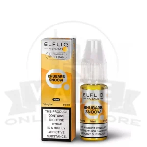 Rhubarb Snoow Elf Bar Elfliq 10ml Nic Salt | 5 for £10