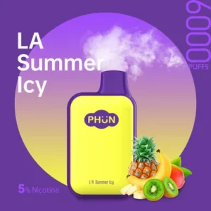 PHUN ULTRA 5% NIC RECHARGEABLE DISPOSABLE 6000 PUFFS 14ML