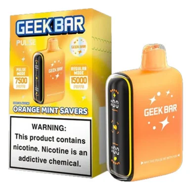 GEEK BAR PULSE 5% NIC 15000 PUFFS VAPE (ORANGE MINT SAVERS - SAVERS EDITION)
