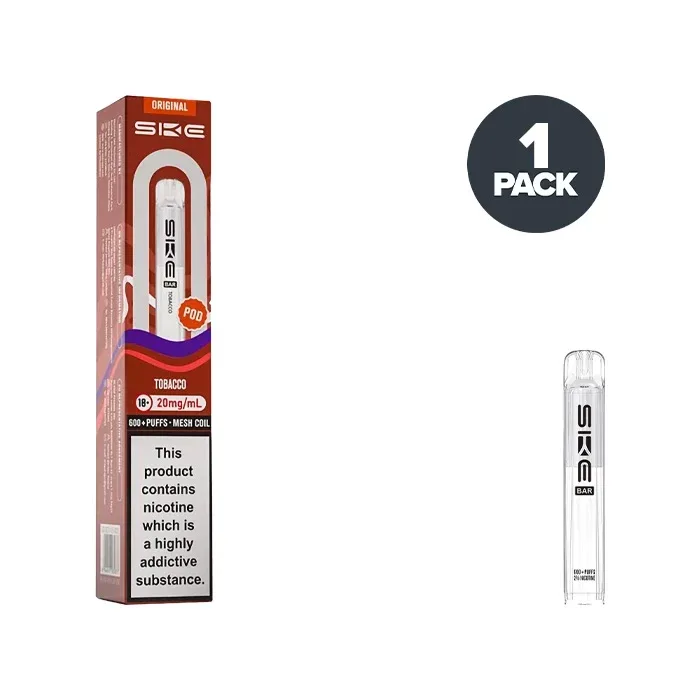 Tobacco SKE Bar 600 Prefilled Pods