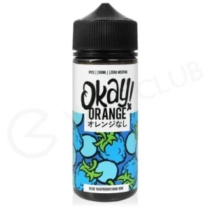 Blue Raspberry Bon Bon Shortfill E-Liquid by Okay Orange 100ml