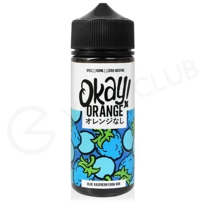 Blue Raspberry Bon Bon Shortfill E-Liquid by Okay Orange 100ml
