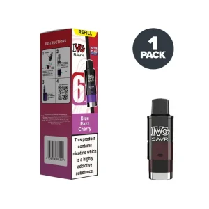 Blue Razz Cherry IVG Savr Refill Pack