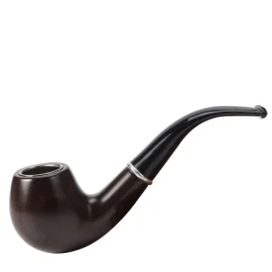 6″ Brown Gentle Fancy Wood Pipe