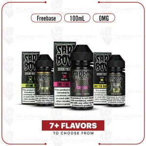 SadBoy Synthetic Nicotine 100ml E-Juice 0MG