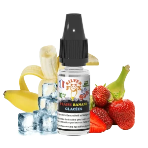STRAWBERRY BANANA ICE Silver Fox 10ml nicotine salt e-liquid