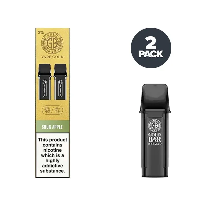 Sour Apple Gold Bar Reload Pre-filled Pods