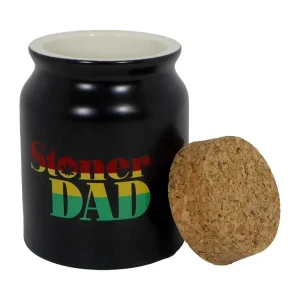 Stoner Dad Ceramic Stash Jar