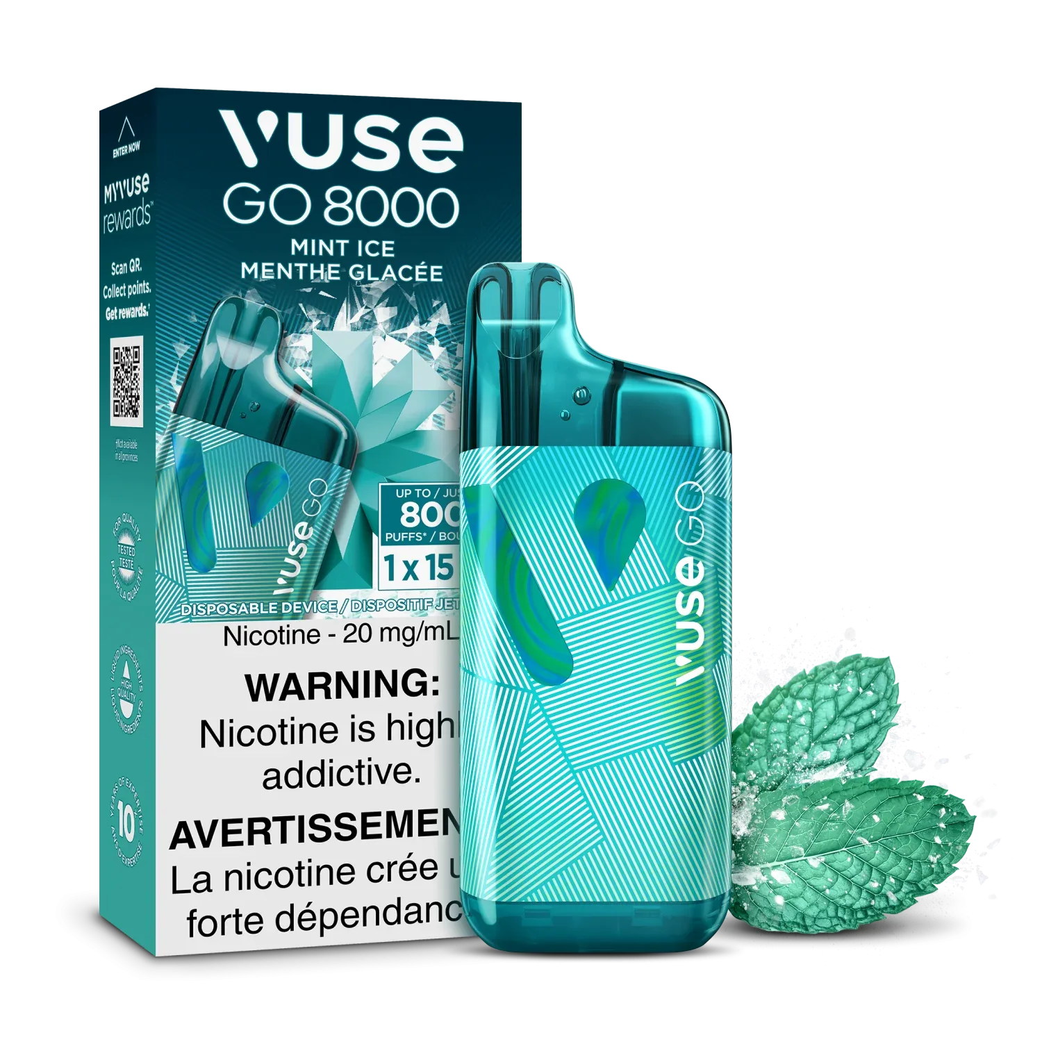 Vuse Go Mint Ice 8000 Puffs