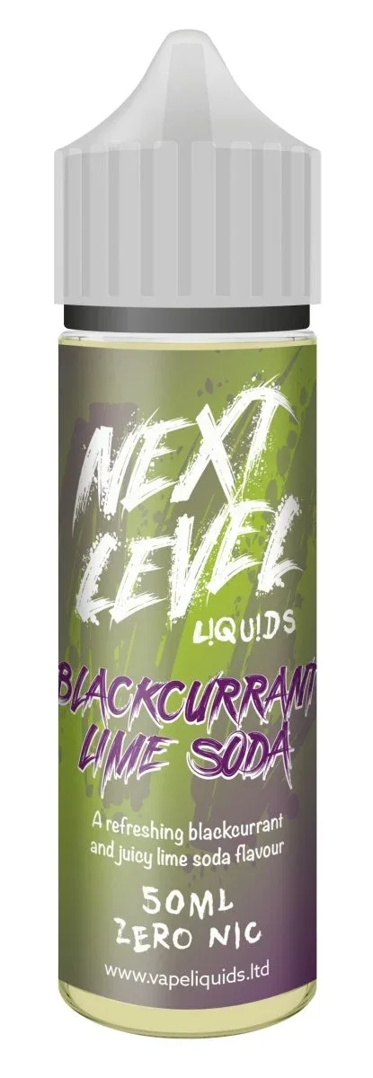 Next Level Liquids - Blackcurrant Lime Soda Shortfill E-Liquid 50ml