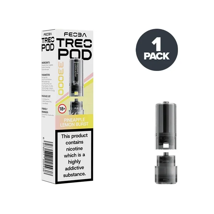 Pineapple Lemon Burst Feoba Treo 33K Prefilled Pods