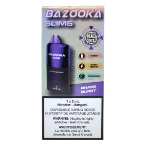 Bazooka Slim Grape Burst 2ml 20mg