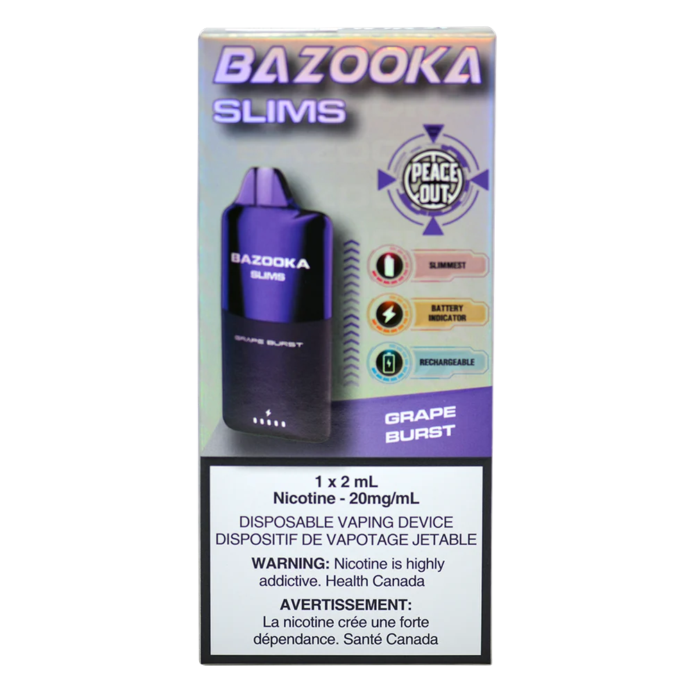 Bazooka Slim Grape Burst 2ml 20mg