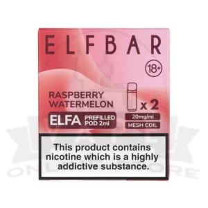Raspberry Watermelon Elfa Prefilled Pods By Elf Bar