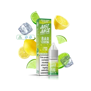 Just Juice Bar Lemon & Lime 10ml Nic Salt – Zesty, Crisp, Smooth