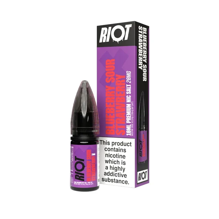 Blueberry Sour Strawberry Nic Salt by Riot X