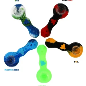 Stratus 4" Silicone Bee Spoon Pipe