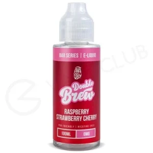 Strawberry Raspberry Cherry Shortfill E-Liquid by Double Brew Bar Series 100ml