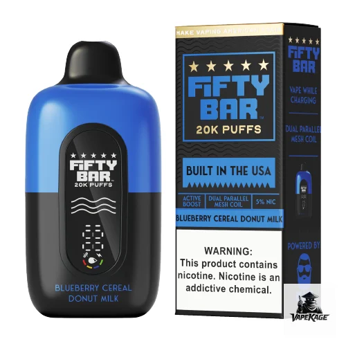 Fifty Bar Black Series 20K Disposable Vape - Image 2
