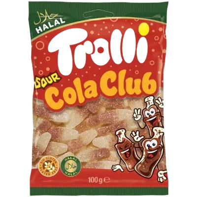 trolli sour cola club 100g