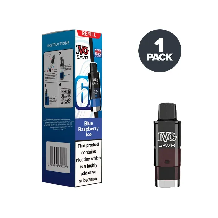 Blue Raspberry Ice IVG Savr Refill Pack