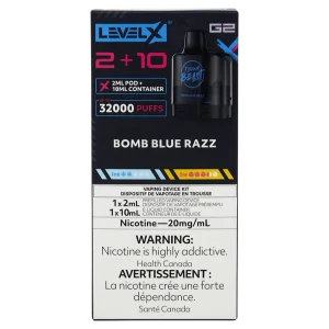 Level X G2 Pod Bomb Blue Razz 2ml 20mg