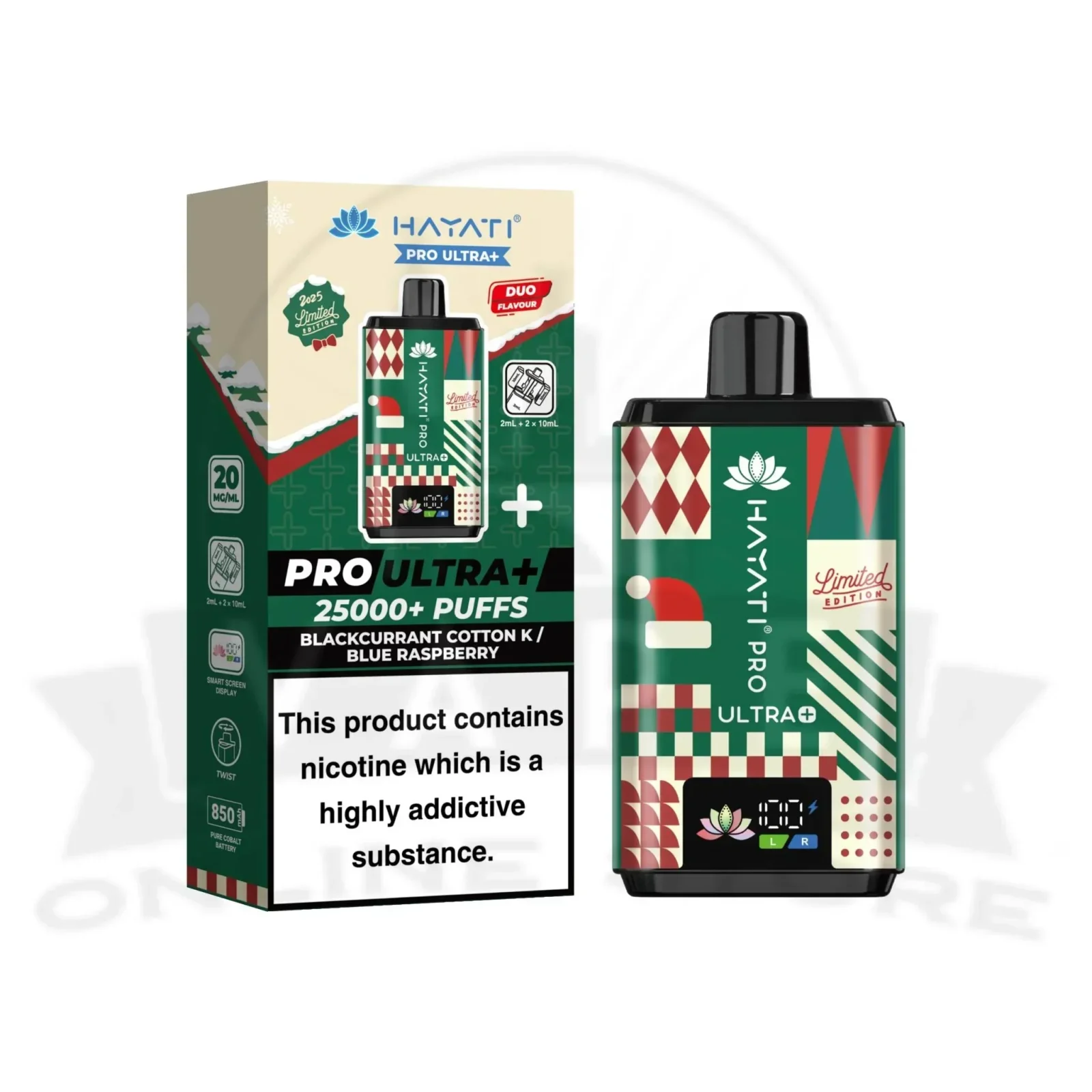 Hayati Pro Ultra plus 25000 Puff Christmas Edition Kit - Image 2