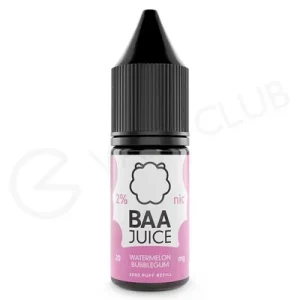 Watermelon Bubblegum Nic Salt E-Liquid by Baa Juice