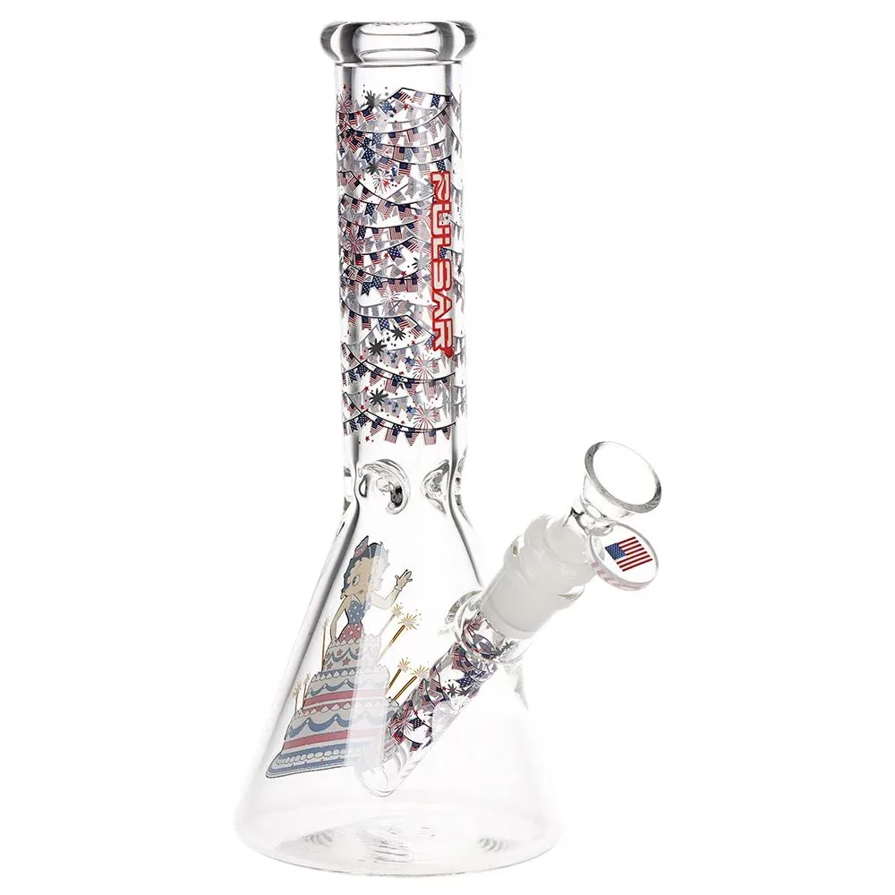 Pulsar Betty in Cake Beaker Glass Water Pipe | 9.75" | 14mm F - Image 2