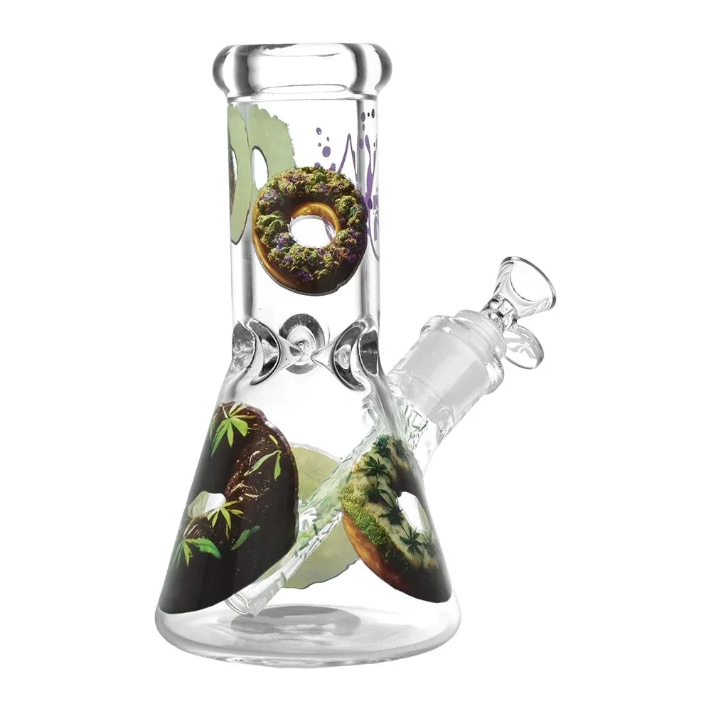 Pulsar Forbidden Donuts Design Series Glass Beaker Water Pipe - 7.75" / 14mm F - Image 2