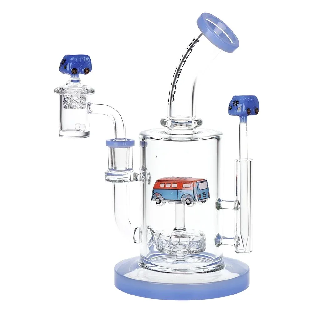 Pulsar Glow VW Bus Glass Dab Rig Set - 8.5" / 14mm F - Image 2