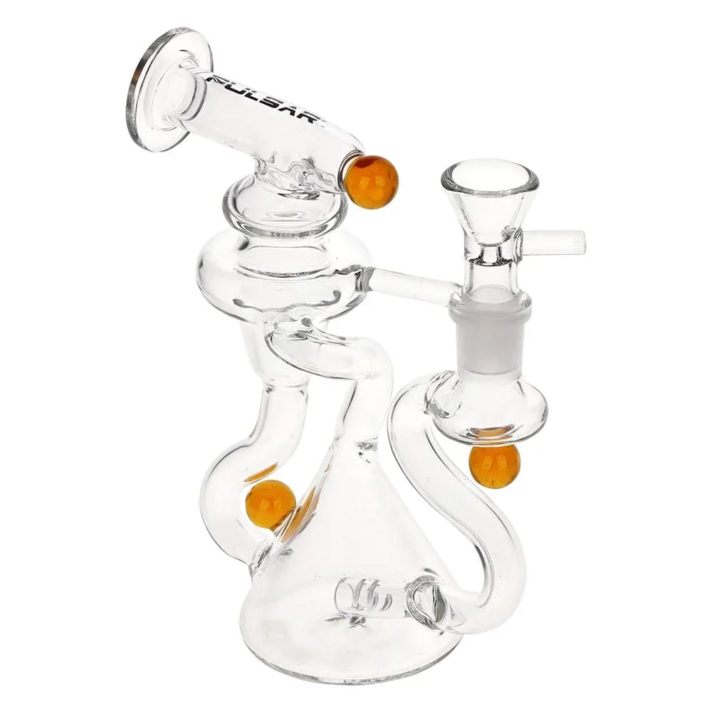 Pulsar Marble Scope Recycler Glass Water Pipe - 6" / 14mm F - Image 2